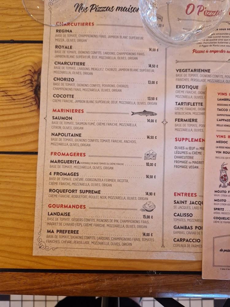 o pizzas de monta - Menu Image 3